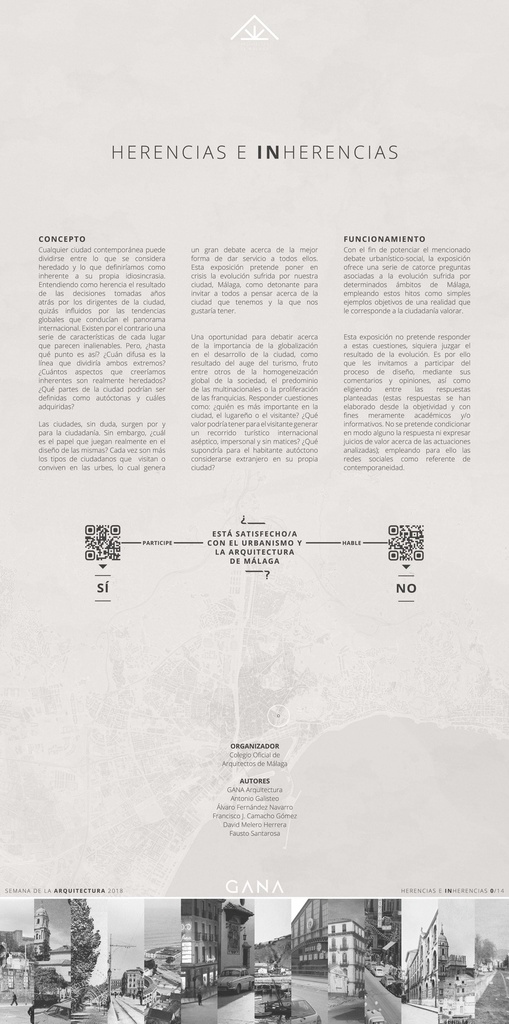 Herencias e Inherencias. Exposición urbana | Semana Arquitectura Málaga